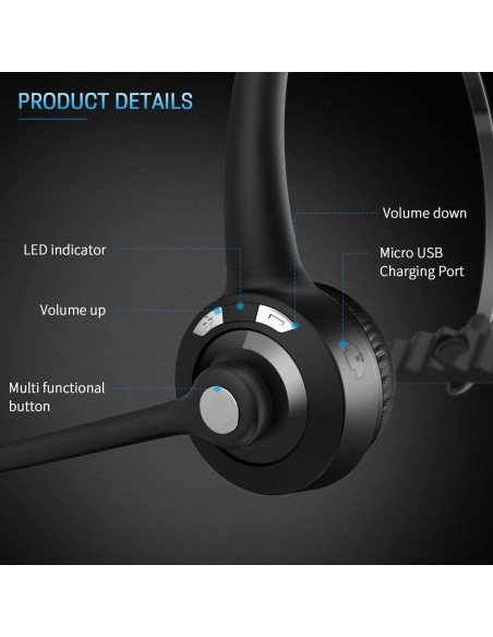 Auriculares Inalámbricos BlueFire CAL011-BF-123 con Micrófono