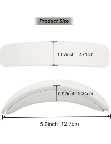 Almohadilla de cabeza de reemplazo Earrock para Bose QC35 QC45 Beige