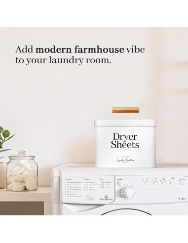 Soporte para Hojas de Secadora Simplation Blanco 500ml Metal