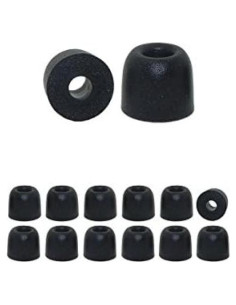 Consejos de Auriculares de Espuma con Memoria Medianos - Negro