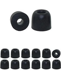 Consejos de Auriculares de Espuma con Memoria Medianos - Negro 2