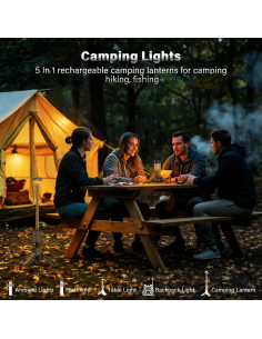 Linterna de Camping Telescópica M KARMATER 10500mAh Impermeable 2