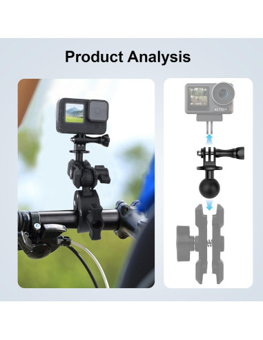 Adaptador de Montaje de Bola 2.54cm Mechrig YD040 para Gopro