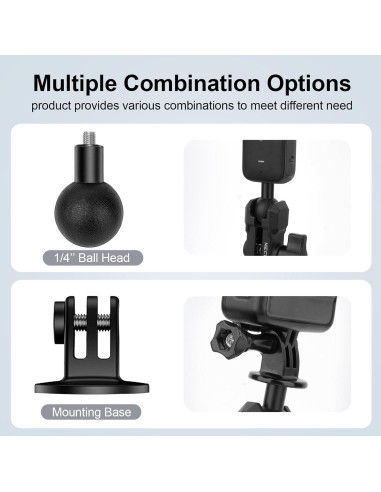 Adaptador de Montaje de Bola 2.54cm Mechrig YD040 para Gopro