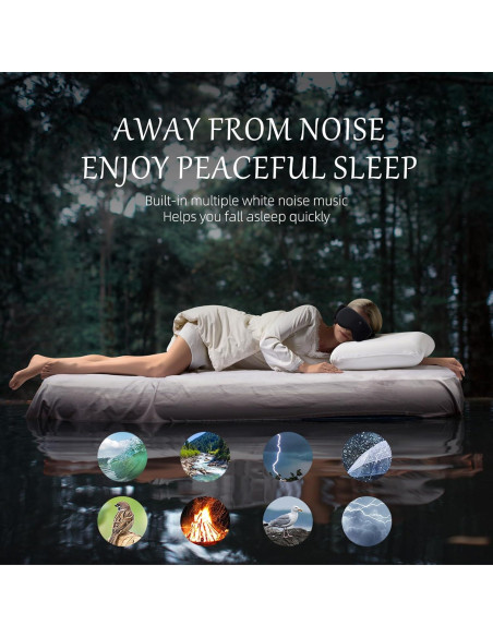 Auriculares para Dormir Inalámbricos Bluetooth CLOZIA 3D Negro