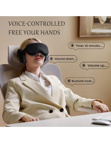 Auriculares para Dormir Inalámbricos Bluetooth CLOZIA 3D Negro