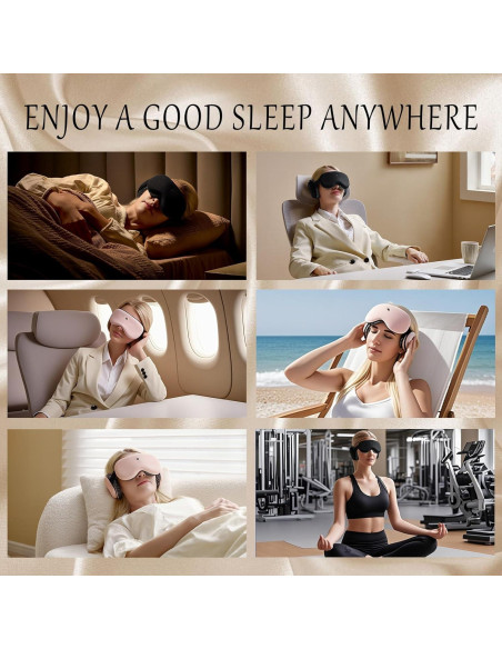 Auriculares para Dormir Inalámbricos Bluetooth CLOZIA 3D Negro