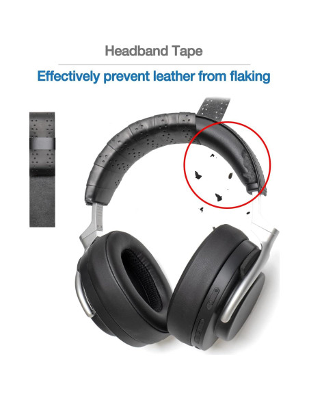 Cubierta de Almohadilla Voarmaks para Auriculares V-MODA - Negro