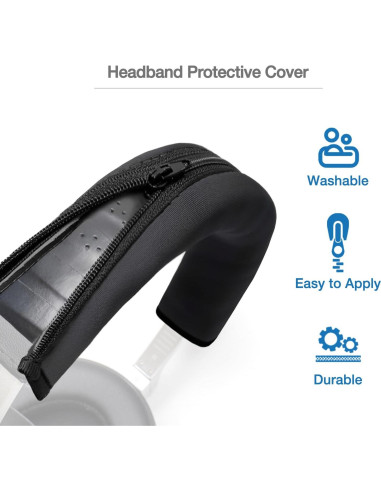 Cubierta de Almohadilla Voarmaks para Auriculares V-MODA - Negro