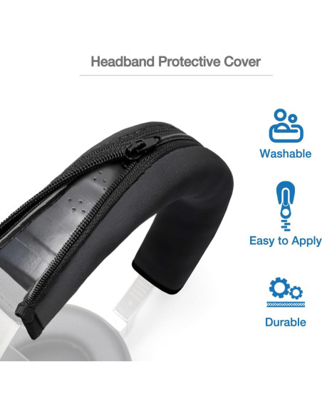 Cubierta de Almohadilla Voarmaks para Auriculares V-MODA - Negro