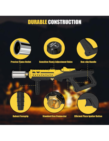 Antorcha de Cocina de Propano TBTeek GF-8012 24" Ajustable
