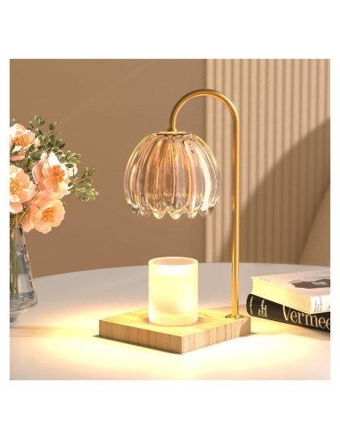 Lámpara Calentadora de Velas YIEELOG Ámbar Vintage 50W