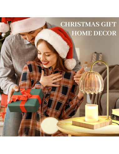 Lámpara Calentadora de Velas YIEELOG Ámbar Vintage 50W