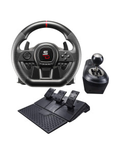 Volante Subsonic GS650-X con palanca y 3 pedales para consolas