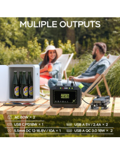 Estación de Energía Portátil MARBERO M82 88Wh Carga Rápida 2