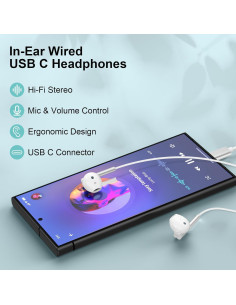 Auriculares USB C in-ear M55 para iPhone y Samsung 2