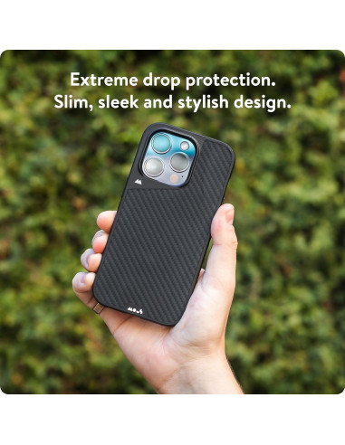 Funda Mous iPhone 15 Pro Max Limitless 5.0 Fibra Carbono
