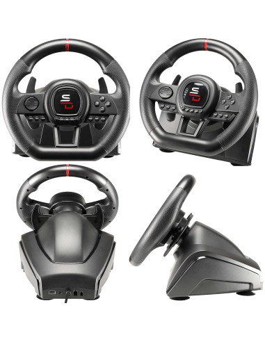 Volante Subsonic GS650-X con palanca y 3 pedales para consolas