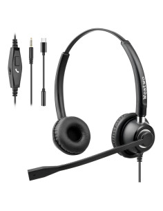 Auricular con cable Weatwo W520M 3.5mm y USB-C con micrófono