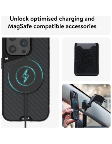 Funda Mous iPhone 15 Pro Max Limitless 5.0 Fibra Carbono