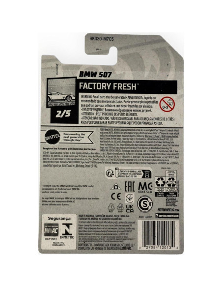 Hot Wheels BMW 507 Coche Miniatura 3.5x10.8cm Edades 3+ Hot Wheels BMW 507 Coche Miniatura 3.5x10.8cm Edades 3+