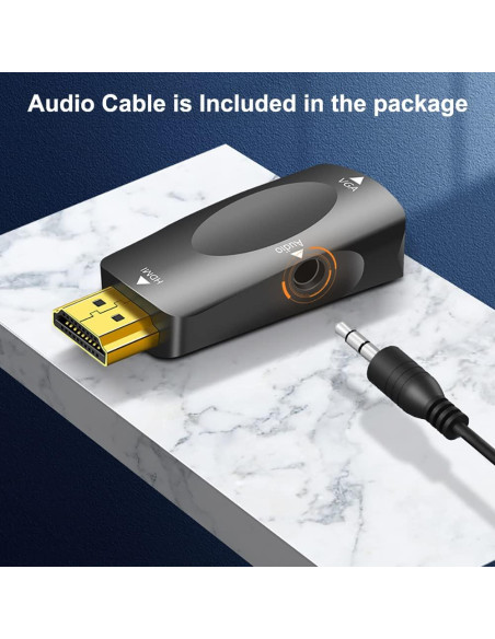 Adaptador HDMI a VGA UV-CABLE 5-Pack 1080p Full HD