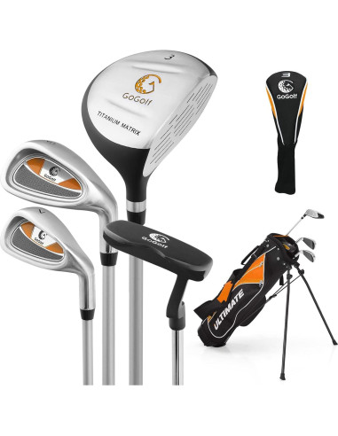 Set de Palos de Golf Junior OFFICEJOY para Niños 8-10 Años