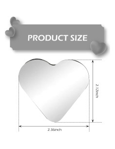 Espejos de Punto Ciego en Forma de Corazón Zeathery HD 2
