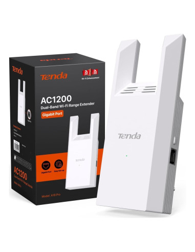 Extensor de Rango WiFi Tenda A18Pro AC1200 Doble Banda 1167Mbps