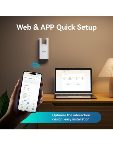 Extensor de Rango WiFi Tenda A18Pro AC1200 Doble Banda 1167Mbps