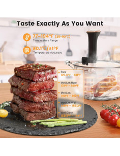 Cocedor Sous Vide BLITZHOME IPX7 1100W Control APP 12L 2