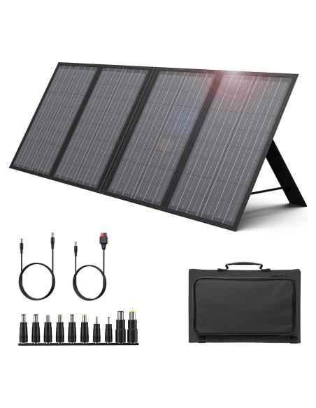 Cargador Solar Plegable EnginStar 60W DC 18V para Generadores