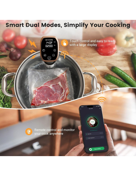 Cocedor Sous Vide BLITZHOME IPX7 1100W Control APP 12L