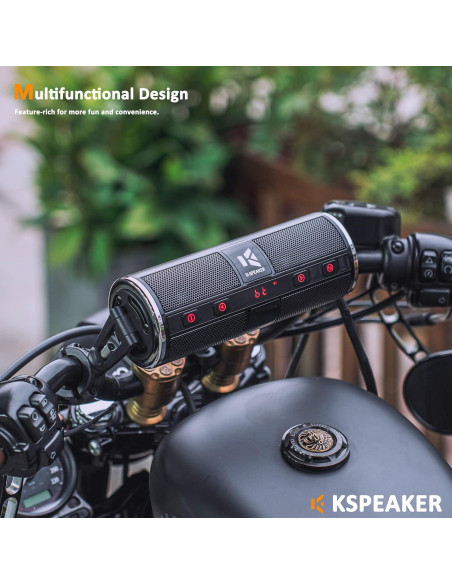 Altavoces Bluetooth Impermeables KSPEAKER K2BL 3" para Moto