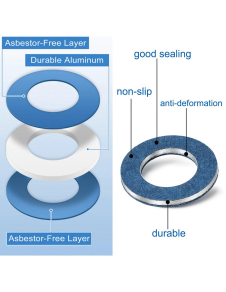 100 Juntas de Drenaje de Aceite M12 FANHAY para Toyota Lexus