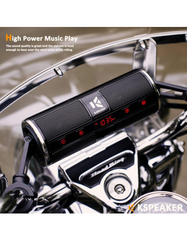 Altavoces Bluetooth Impermeables KSPEAKER K2BL 3" para Moto
