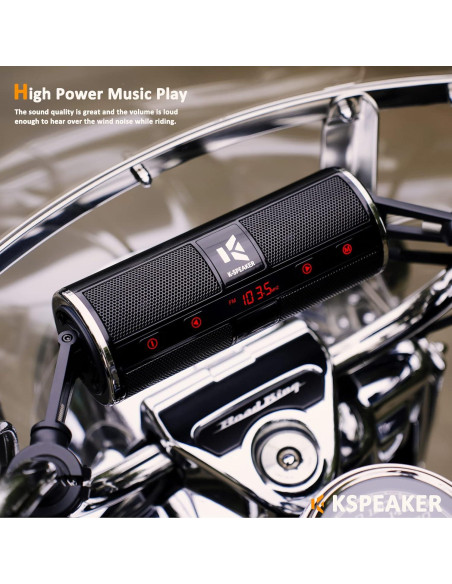 Altavoces Bluetooth Impermeables KSPEAKER K2BL 3" para Moto