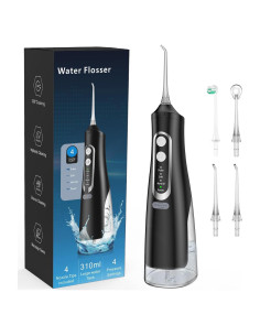 Irrigador Dental de Agua Setonia 310ml 4 Modos IPX7 Negro