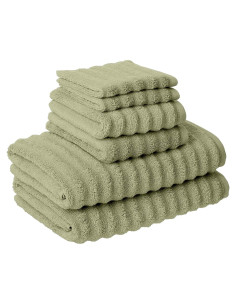 Juego de Toallas de Spa de Lujo Amrapur 6 Piezas 100% Algodón Sage