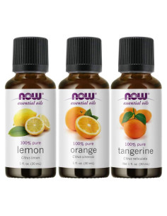 Aceites Esenciales Cítricos Now Foods - Naranja, Mandarina, Limón 3x28g