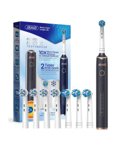 Cepillo de Dientes Eléctrico SEAGO SG-2603 con 8 Cabezas