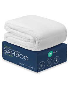 Edredón Reina Oliva + Caja 100% Viscosa de Bambú Hipoalergénico
