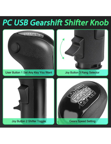 Palanca de Cambios USB CNSPEED para Simulador de Camiones