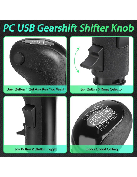 Palanca de Cambios USB CNSPEED para Simulador de Camiones