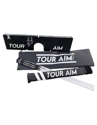 Herramienta de Práctica Golf Tour Aim con 3 Palos de Alineación