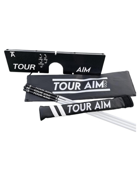 Herramienta de Práctica Golf Tour Aim con 3 Palos de Alineación