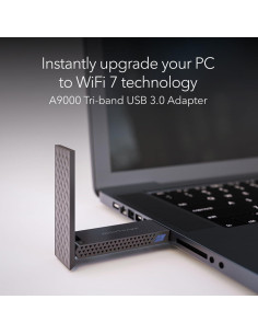 Adaptador USB 3.0 NETGEAR A9000 WiFi 7 Tri-Banda 6.5 Gbps 2