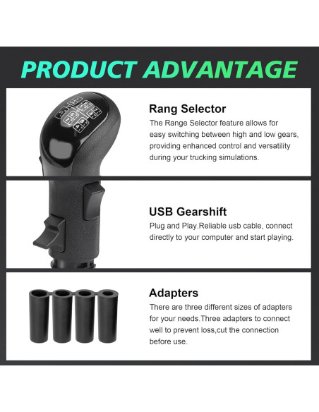 Palanca de Cambios USB CNSPEED para Simulador de Camiones