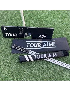 Herramienta de Práctica Golf Tour Aim con 3 Palos de Alineación 2