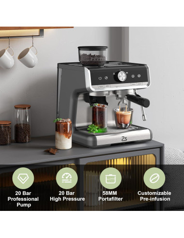 Máquina de Espresso Zstar EZ06 Automática 20 Bares 2.8L